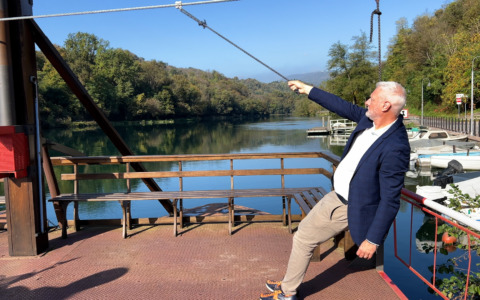 Il Traghetto di Leonardo estende il servizio per la chiusura del ponte di Brivio