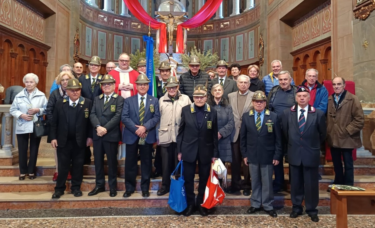Anfi Lecco: messa di preparazione alla Pasqua a Cisano Bergamasco