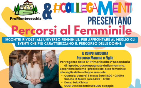 La ProMontevecchia lancia il progetto “Corpo e Responsabilità” per le giovani