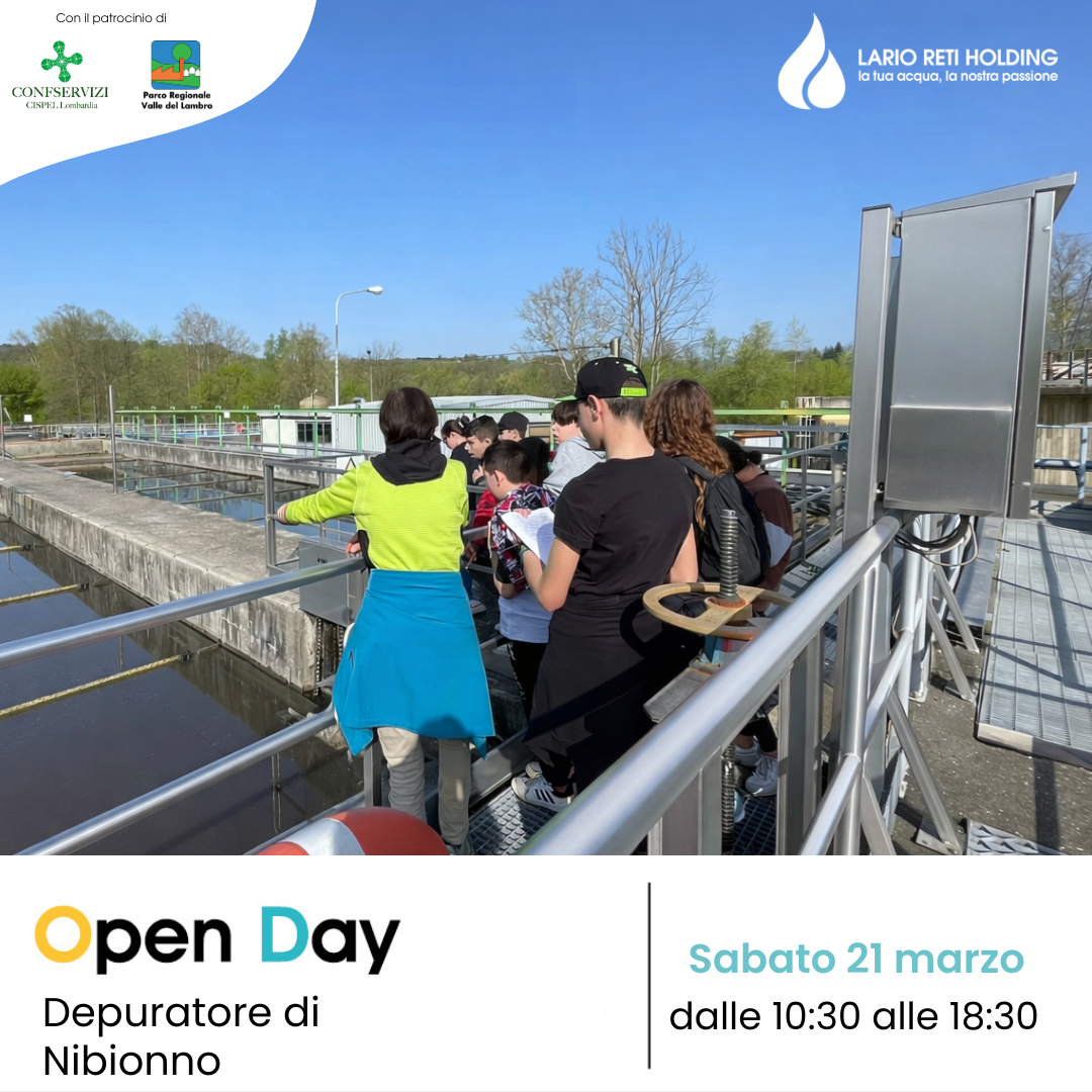 Lario Reti Holding: open day al depuratore di Nibionno