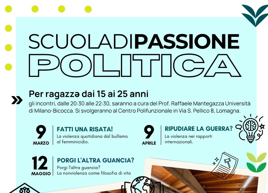Parte la “Scuola di Passione Politica” per ragazzi dai 15 ai 25 anni