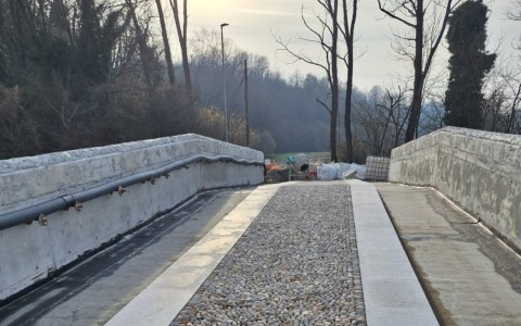 Ponte di via Conte Taverna a Bulciago: situazione incerta per la riapertura