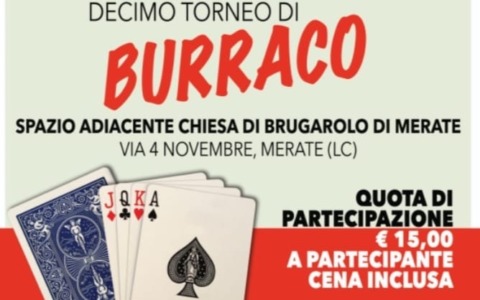 Torneo di burraco a Brugarolo, l’Aido meratese invita a partecipare