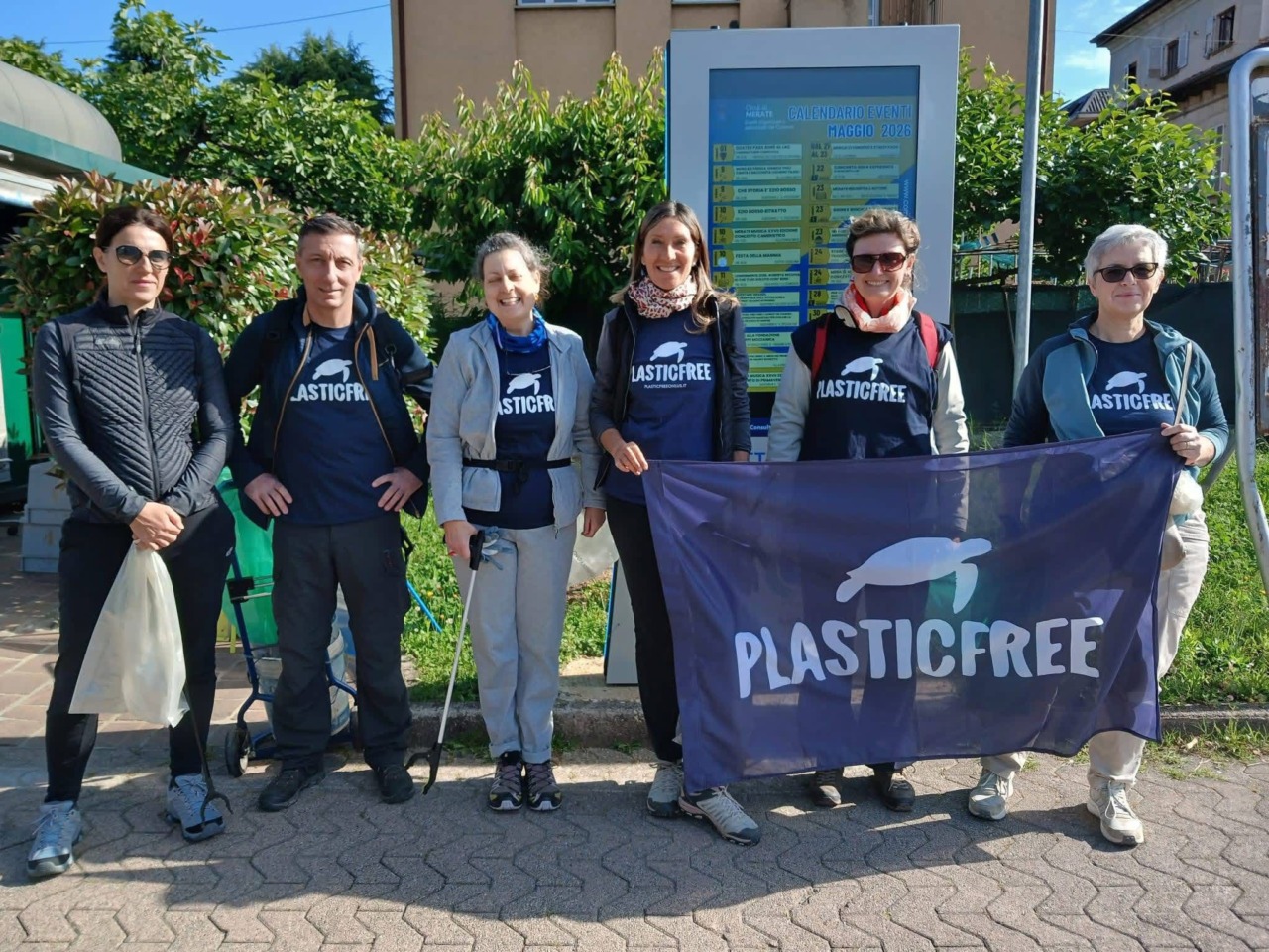 Plastic Free: 100 Kg di rifiuti raccolti a Merate