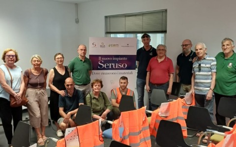 I volontari di Lomagna visitano l’impianto Seruso