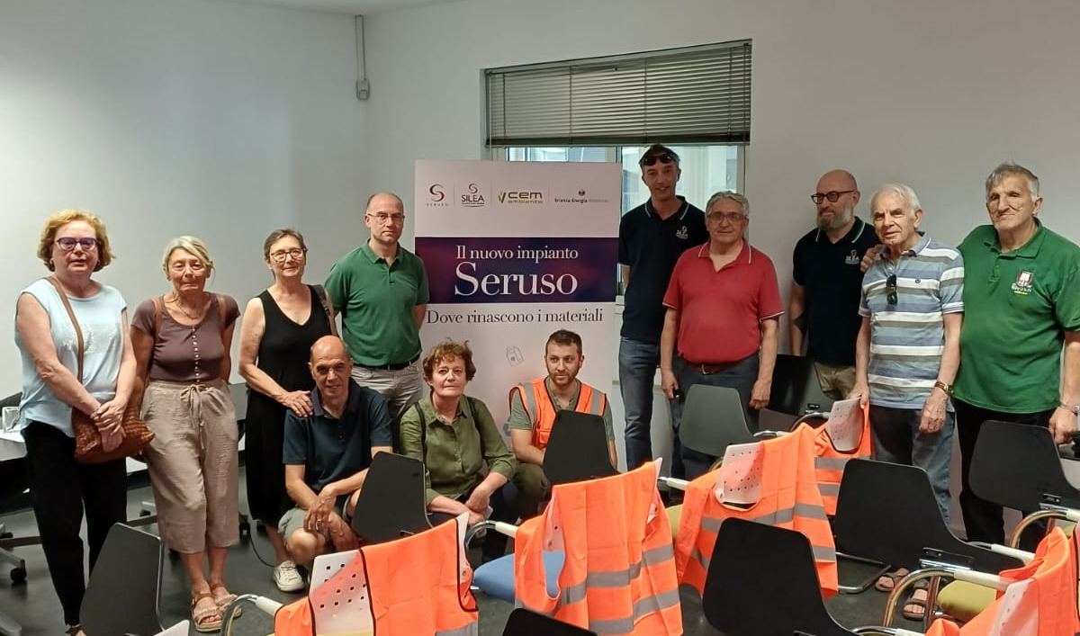 I volontari di Lomagna visitano l’impianto Seruso